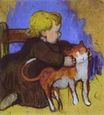 Paul Gauguin - Mimi and her Cat 1890