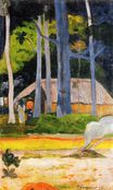 Paul Gauguin - Cabin under the trees 1892