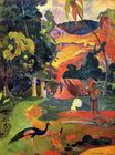 Гоген Поль - Пейзаж с павлинами 1892