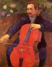 Paul Gauguin - The Cellist. Portrait of Upaupa Scheklud 1894