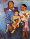 Paul Gauguin - Tahitian woman and two children 1901