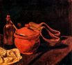 Винсент Ван Гог - Натюрморт с глиняной, бутылка и деревянными башмаками 1881