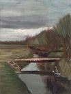 Винсент Ван Гог - Пешеходный мосток через канаву 1883