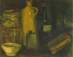 Винсент Ван Гог - Натюрморт с горшками. Кувшином и бутылями 1884