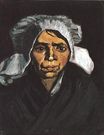 Винсент Ван Гог - Портрет крестьянки в белом чепце 1884