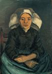 Винсент Ван Гог - Портрет крестьянки в белом чепце 1884