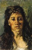 Портрет женщины с распущенными волосами 1885