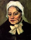 Head of an Old Woman with White Cap. The Midwife 1885