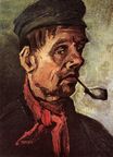 Head of a Peasant with a Pipe 1885