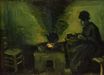 Винсент Ван Гог - Крестьянка у очага 1885