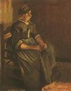 Винсент Ван Гог - Крестьянка сидящая на стуле 1885