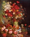 Винсент Ван Гог - Натюрморт с луговыми цветами и розами 1886