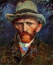 Винсент Ван Гог - Автопортрет в серой фетровой шляпе 1886-1887