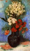 Винсент Ван Гог - Ваза с гвоздиками и другими цветами 1886