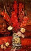 Винсент Ван Гог - Ваза с красными гладиолусами 1886