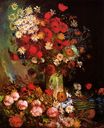 Vase with Poppies, Cornflowers, Peonies and Chrysanthemums 1886