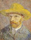 Винсент Ван Гог - Автопортрет с соломенной шляпе 1887-1888