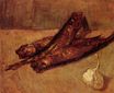 Винсент Ван Гог - Натюрморт с селёдкой и чесноком 1887