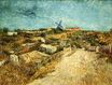 Винсент Ван Гог - Огороды на Монмартре, холм Монмартр 1887