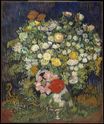 Винсент Ван Гог - Хризантемы и полевые цветы в вазе 1887