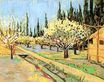 Orchard in Blossom, Bordered by Cypresses 1888