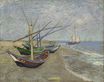 Винсент Ван Гог - Рыбацкие лодки на берегу в Сен-Мари 1888
