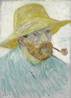 Self-Portrait with Pipe and Straw Hat 1888