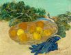 Винсент Ван Гог - Натюрморт с апельсинами, лимонами и синими перчатками 1889