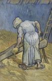 Винсент Ван Гог - Крестьянка за резкой соломы, по работе Милле 1889