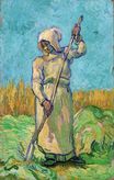 Винсент Ван Гог - Крестьянка с граблями, по работе Милле 1889