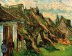 Винсент Ван Гог - Песчаниковые домики с соломенными крышами в Шапонвале 1890