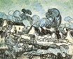 Винсент Ван Гог - Пейзаж с коттеджами 1890