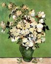 Винсент Ван Гог - Натюрморт: розовые розы в вазе 1890