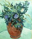 Натюрморт: ваза с цветами и чертополохом 1890
