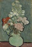 Still Life Vase with Rose-Mallows 1890