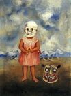 Фрида Кало - Девочка с маской смерти. Она играется сама 1938