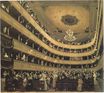 Зал старого дворцового театра в Вене 1888