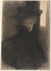 Девушка в шляпе и накидке 1897-1898