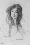 Девушка с длинными волосами 1898