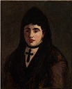 Испанская женщина с черным крестом 1865