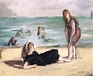На пляже в Булони 1868