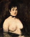 Эдуард Мане - Брюнетка с обнаженной грудью 1872