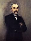 Édouard Manet most famous paintings. Portrait of Georges Clemenceau 1879