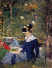 Эдуард Мане - Молодая женщина в саду 1880