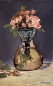 Моховые розы в вазе 1882