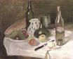 Still LIfe with Fruit and Bottles 1896