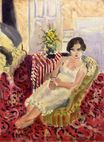 Матисс Анри - Сидящая фигура, полосатый ковер 1920