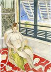 Nude with a Spanish Comb, Seated by a Window 1923