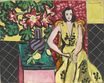 Матисс Анри - Сидящая женщина с вазой из амариллиса 1941