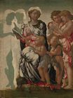 Michelangelo - The Virgin and Child with Saint John and Angels. Manchester Madonna 1497